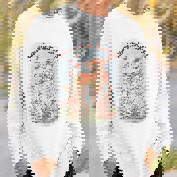 Born To Bepoiled Cute Animal Illustration 長袖tシャツ スウェットシャツ 彼への贈り物