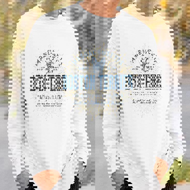 Boston Terrierギフトヴィンテージボストン・テリア スウェットシャツ 彼への贈り物