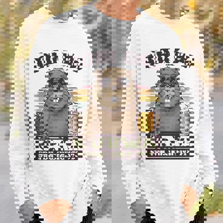 Bòbr Dad Kurwatrongince 1978 Bòbr Kurwa Birthday 長袖tシャツ スウェットシャツ 彼への贈り物