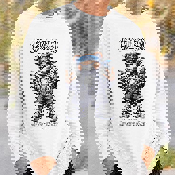 CHOLO Chu Only Live Once ヒップホップ テディベア チカーノ アート スウェットシャツ 彼への贈り物