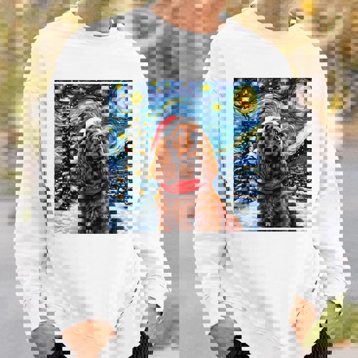 Cockerpanieltarry Night Christmasan Gogh Doganta Hat 長袖tシャツ スウェットシャツ 彼への贈り物