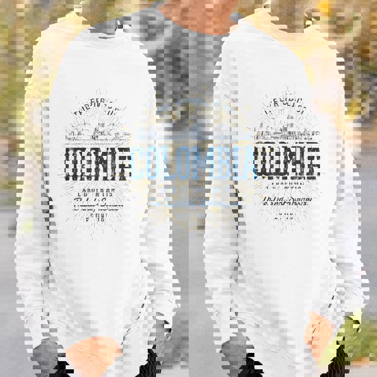 Colombia レトロなスタイルのヴィンテージコロンビア スウェットシャツ 彼への贈り物