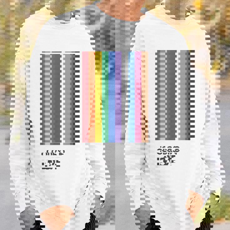 Colors Of Love Lgbt Flag Pride Month トランスジェンダー レインボーtシャツ スウェットシャツ 彼への贈り物