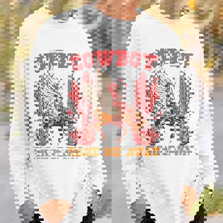 Cowboy Take Me Away ウエスタンバレンタインデー 長袖tシャツ スウェットシャツ 彼への贈り物