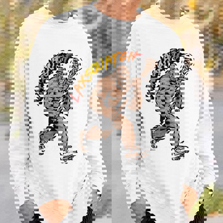 D-Pole Longtick Bigfoot Lacrosse Player Laxsquatch スウェットシャツ 彼への贈り物