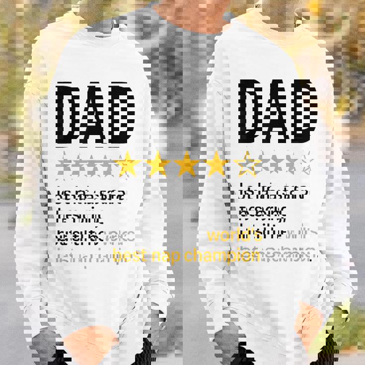 Dadtar Rating いびきジョーク 世界最高のお昼寝チャンピオン スウェットシャツ 彼への贈り物