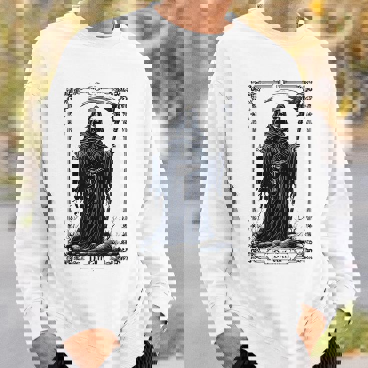 Death Tarot Card 13 Craft Gothic Reaper Aesthetic スウェットシャツ 彼への贈り物
