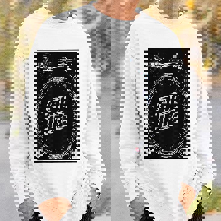 Dj ターンテーブル バトルレコードプレーヤー ディスク ジョッキー ミュージックディスコ スウェットシャツ 彼への贈り物