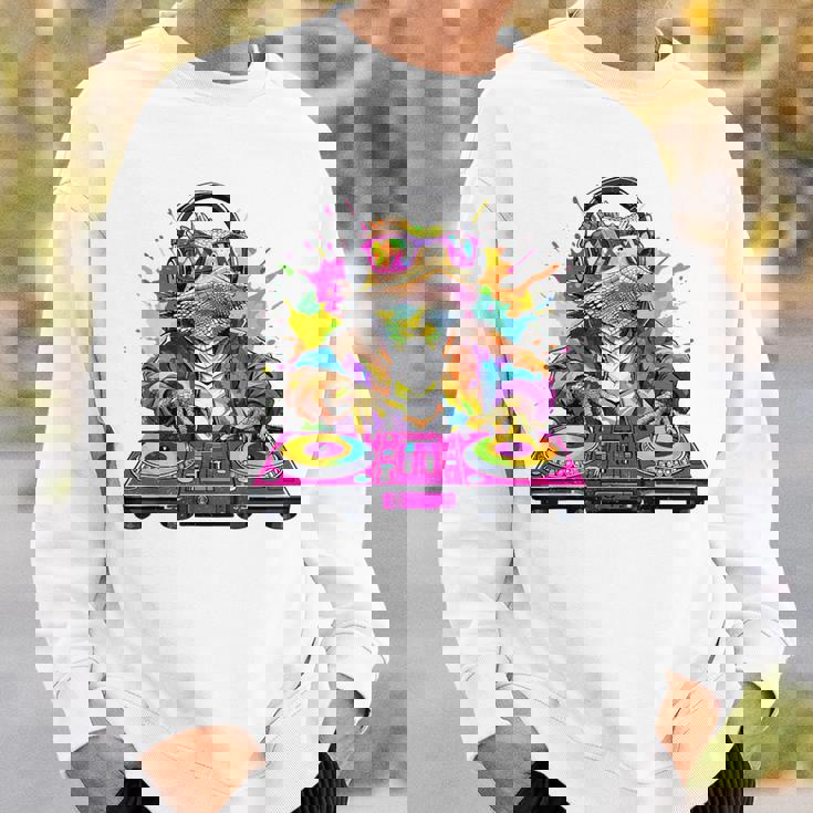 Dj フトアゴヒゲトカゲ 音楽愛好家のキッズ ディージェイ スウェットシャツ 彼への贈り物