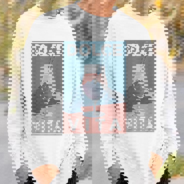 Dolceita Aesthetic Painting Italia Mountains Hikingpritz スウェットシャツ 彼への贈り物