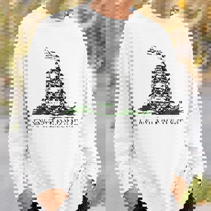 Don't' Tread On Me シャツ メンズ ガズデンフラッグ ブラック スネーク スウェットシャツ 彼への贈り物