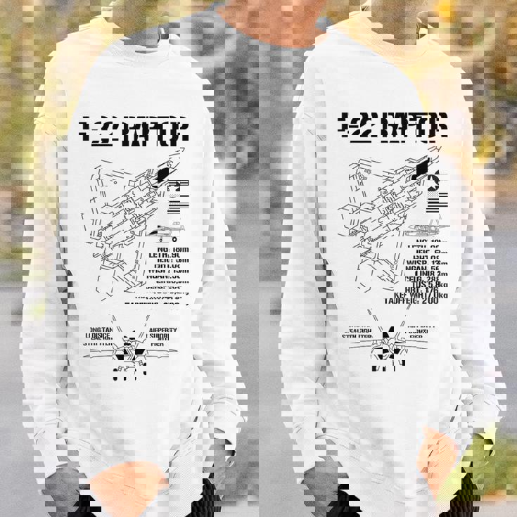 F22 ラプター戦闘機 ジェット仕様 軍用飛行機 F22 ラプター スウェットシャツ 彼への贈り物