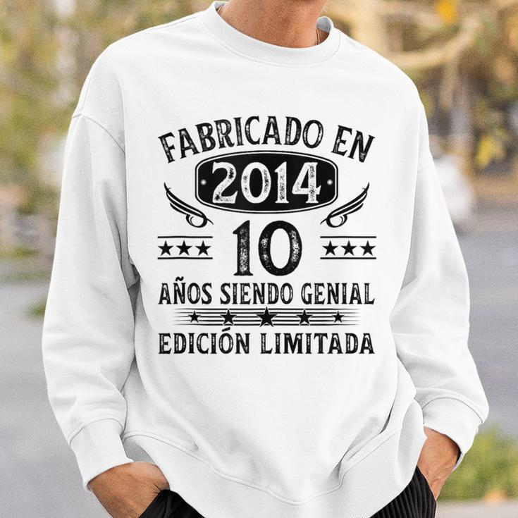 Fabricado En 2014 10 Años Cumpleaños Niño Made In 2014 In Mangas Camisa de entrenamiento Regalos para él
