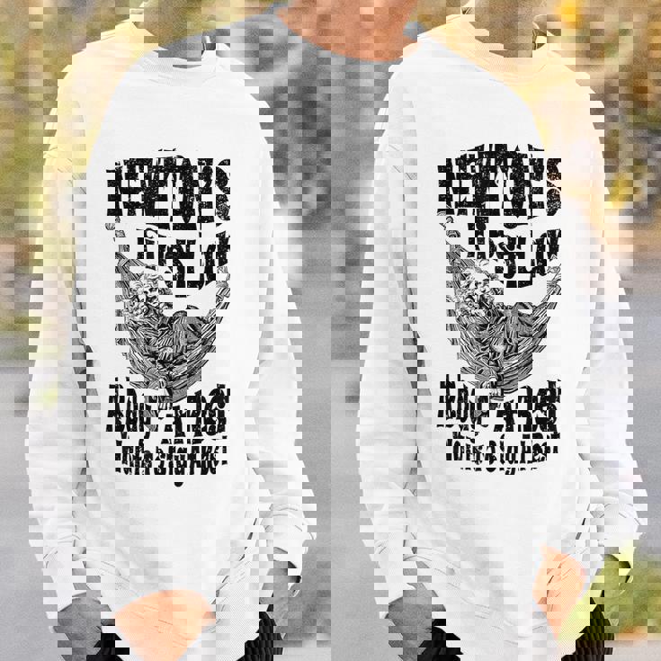 Physics ニュートンの第一法則体 安静時科学 スウェットシャツ 彼への贈り物