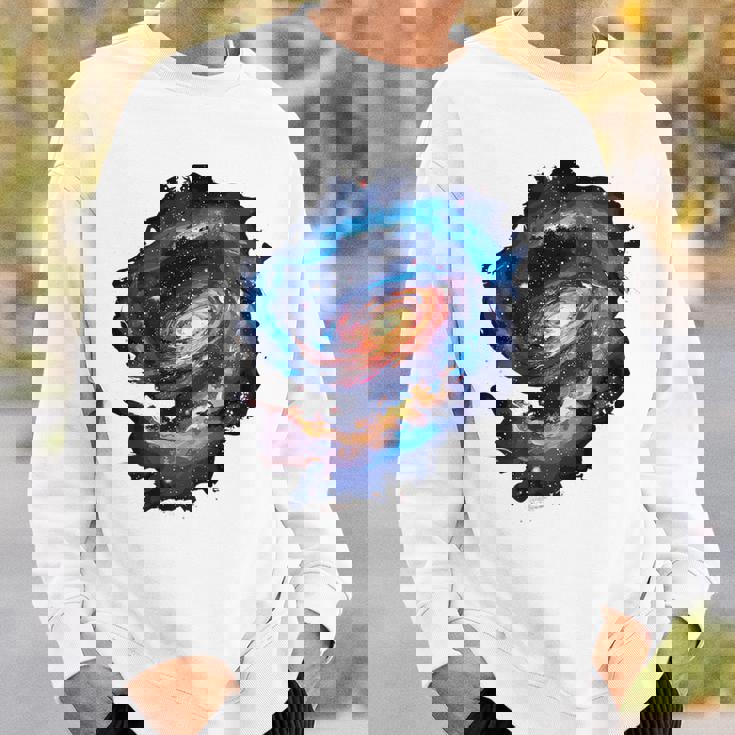 Galaxy Backprint スウェットシャツ 彼への贈り物