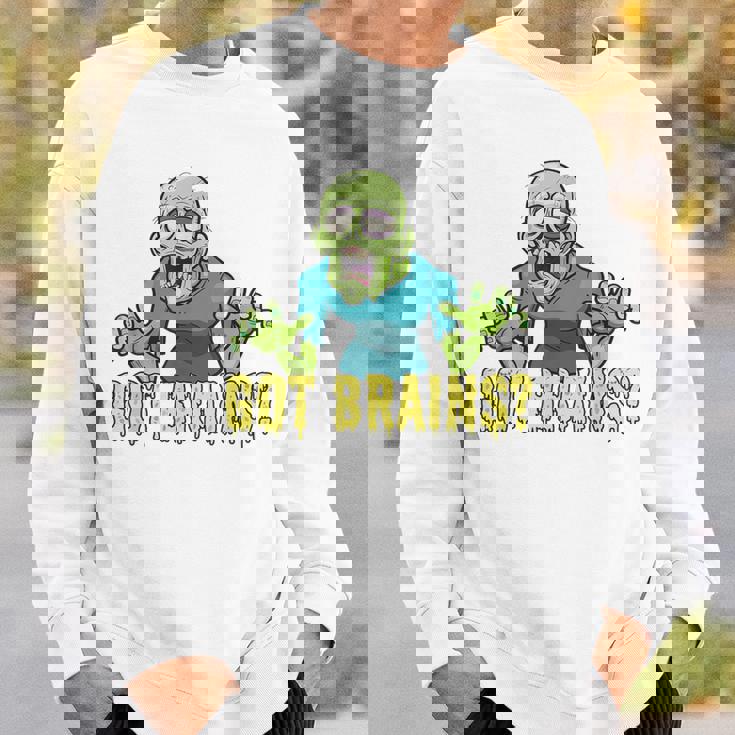 Got Brains Hungry Zombie ハロウィン 漫画 ゾンビ スウェットシャツ 彼への贈り物