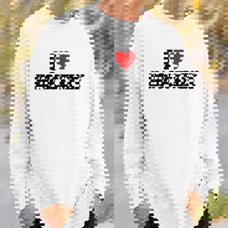 I Heart Hockey スウェットシャツ 彼への贈り物