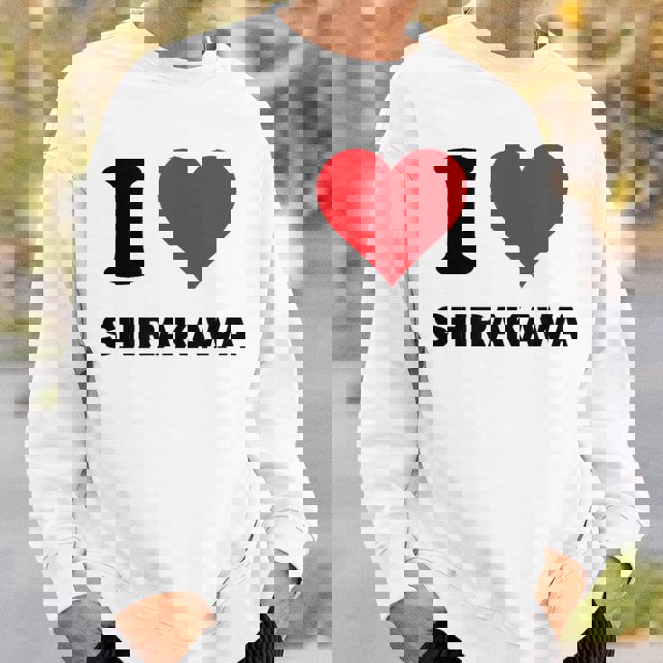 I Heart 白川ジャパンラブ 日本土産 スウェットシャツ 彼への贈り物