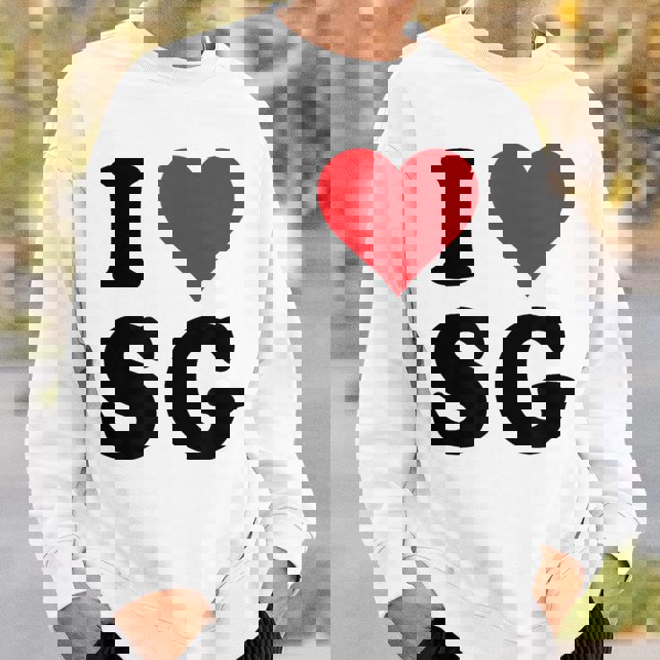 I Heartg イニシャル I LoveG 姓 G スウェットシャツ 彼への贈り物