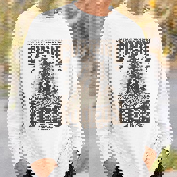 Hoofbeatのリズム カウガール 馬 ロデオ テキサスホース スウェットシャツ 彼への贈り物