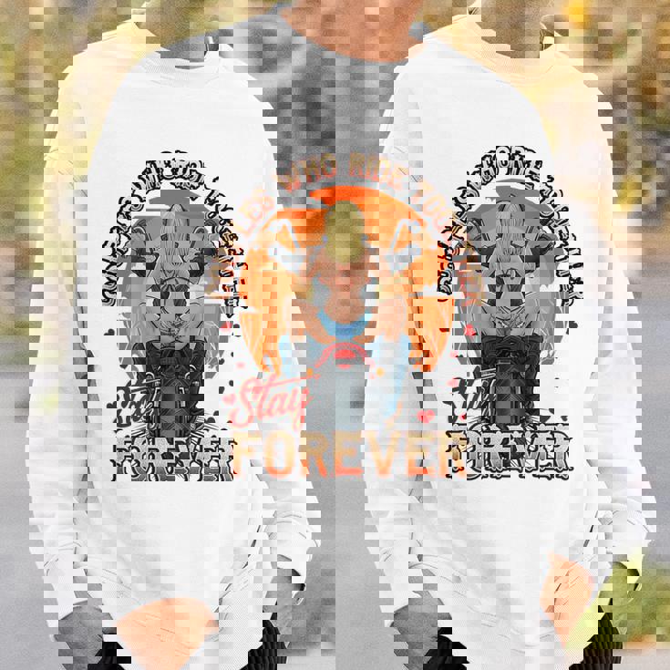 Hot Motorcycle Coupleexy Biker Chick Rider Back Print スウェットシャツ 彼への贈り物