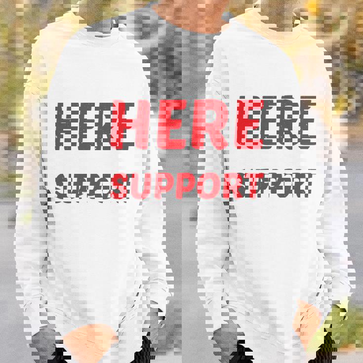 I'm Just Here For Moralupport 友情を高める 長袖tシャツ スウェットシャツ 彼への贈り物