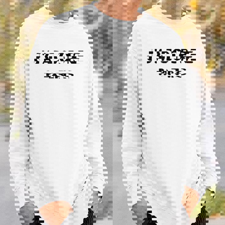 J'adore Paris、J'adore Paris、フランス フランスの都市 スウェットシャツ 彼への贈り物