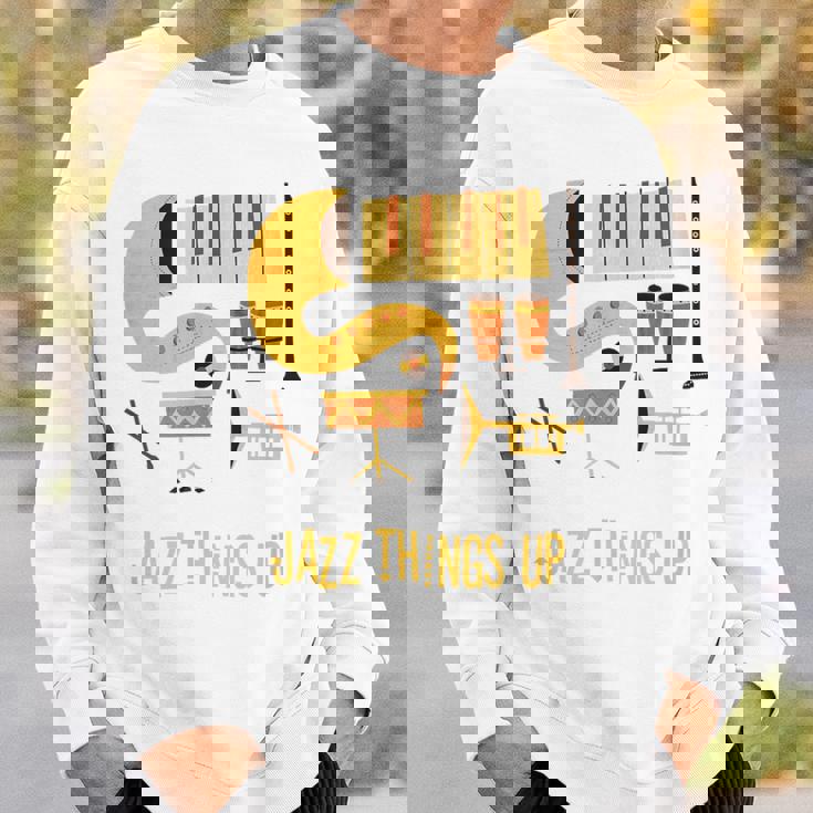 Jazz Things Up ヴィンテージジャズミュージック スウェットシャツ 彼への贈り物