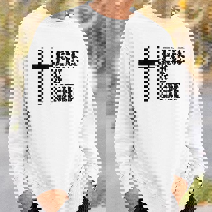 Jesus Is Lord 十字架 信仰 クリスチャン 聖書 神聖 スウェットシャツ 彼への贈り物