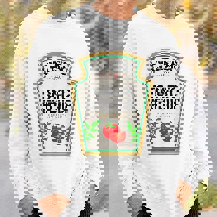 Ketchup ハロウィンコスチューム トマトマッチング ハロウィンケチャップ スウェットシャツ 彼への贈り物