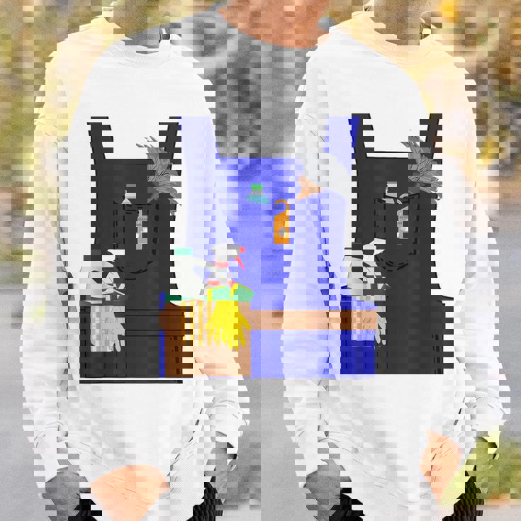 Last Minute Cleaner ハロウィンワーカーズグループコスチューム スウェットシャツ 彼への贈り物