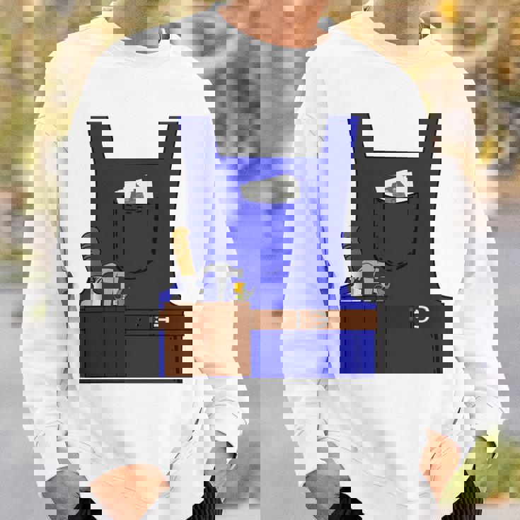 Last Minute Mason ハロウィン 労働者 グループ コスチューム 長袖tシャツ スウェットシャツ 彼への贈り物