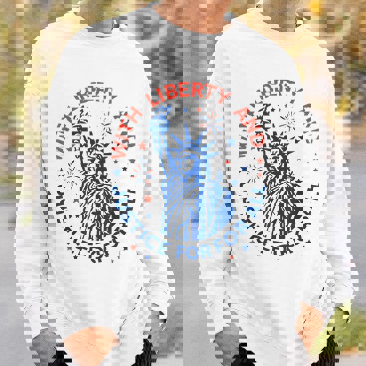 With Liberty And Justice For All Sweatshirt Gifts for Him With Liberty And Justice For All Sweatshirt Gifts for Him
