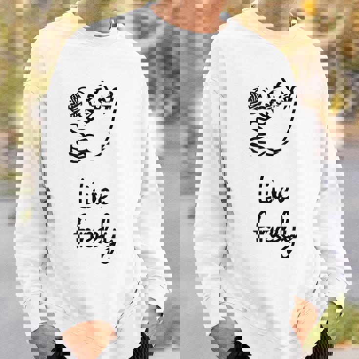 Live Freely スウェットシャツ 彼への贈り物