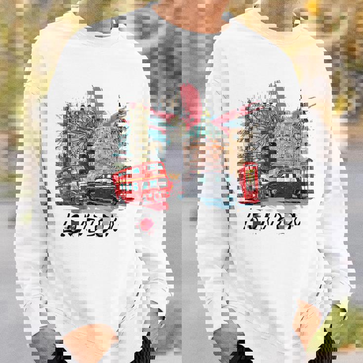 London Uk イギリス ノベルティ グラフィック お土産 ロンドン スウェットシャツ 彼への贈り物