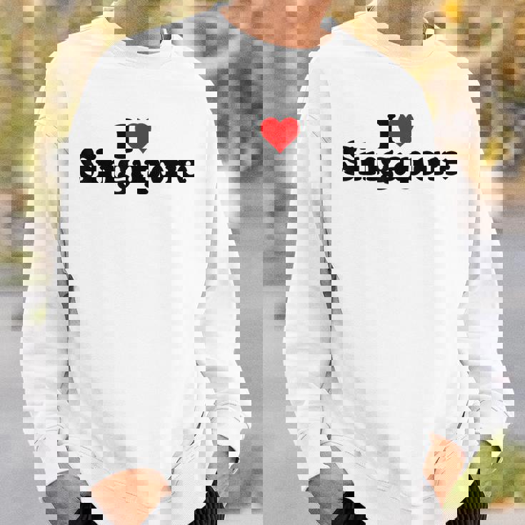 I Love Heart シンガポール スウェットシャツ 彼への贈り物