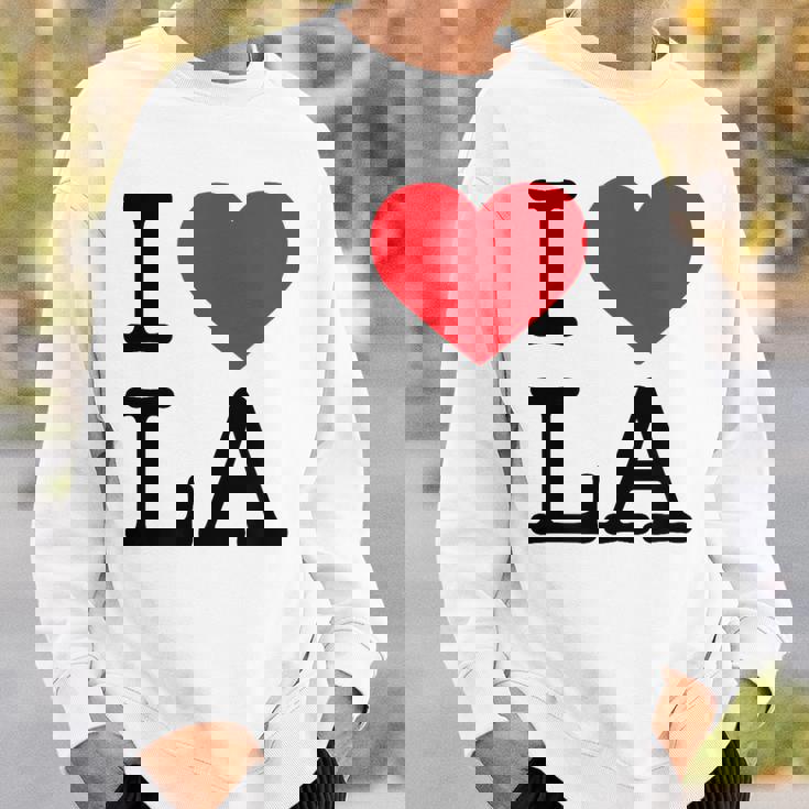 I Love La Top I Heart Los Angeles バケーションギフト スウェットシャツ 彼への贈り物