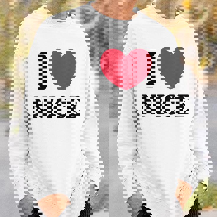 I Love Nice アイ・ラブ・ニース スウェットシャツ 彼への贈り物