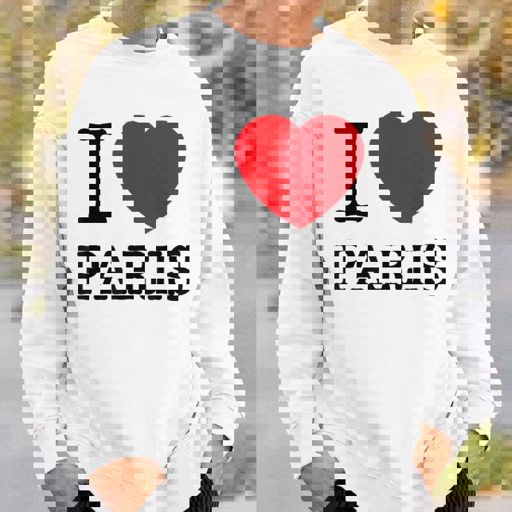 I Love Paris Graphic Novelty & Cool s スウェットシャツ 彼への贈り物