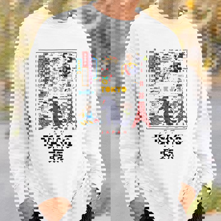 I Love Tokyo Wonderful Tokyo Japan Culture Doodles Graphic スウェットシャツ 彼への贈り物