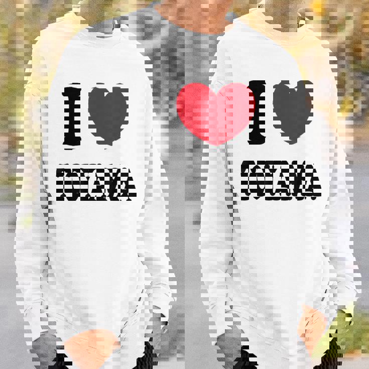 I Love Toyama 富山大好き スウェットシャツ 彼への贈り物