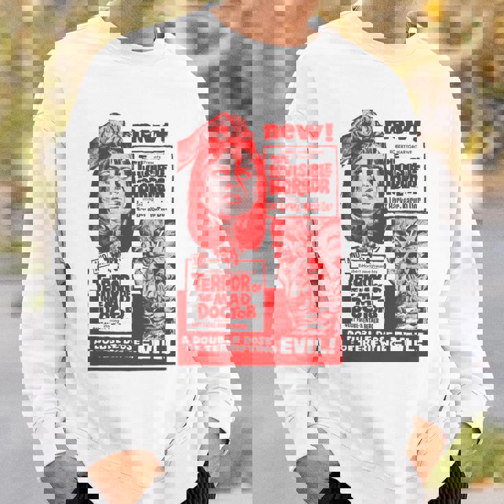 Mad Doctor Terror ハロウィンモンスターポスター ホラー映画 スウェットシャツ 彼への贈り物