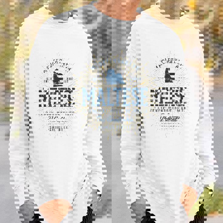 Maltese ギフトヴィンテージマルチーズ スウェットシャツ 彼への贈り物