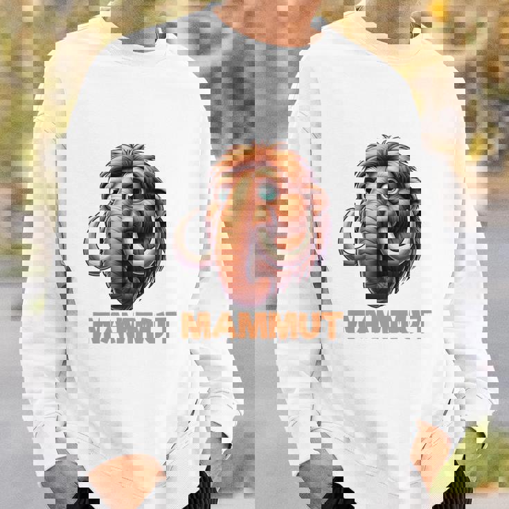 Mammut 氷河期 石器時代 象 ダス イスト マムート コスチューム 長袖tシャツ スウェットシャツ 彼への贈り物