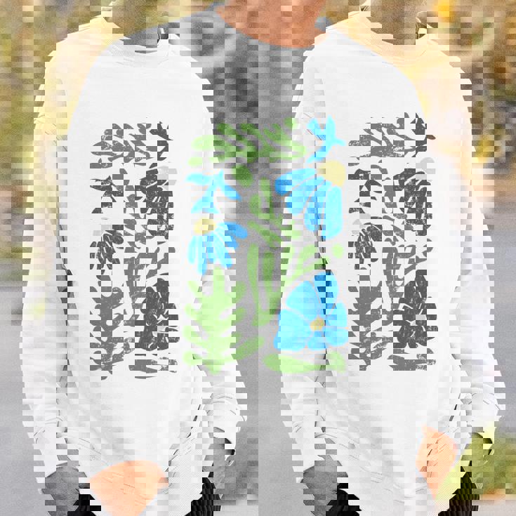 Matisse 抽象 秋 造花 美的 ペイント 長袖tシャツ スウェットシャツ 彼への贈り物