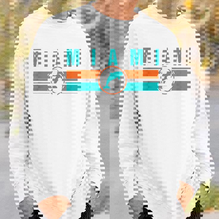 Mia マイアミ ローカルスタンダード Mia レトロ ドルフィン マイアミ Fl クラシック スウェットシャツ 彼への贈り物