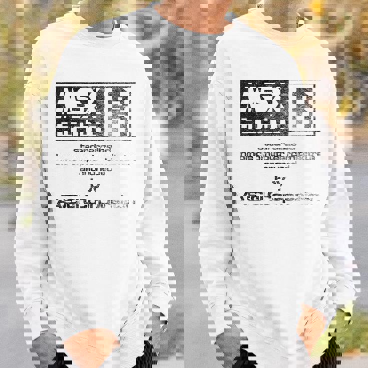 Msx Turbo R グリーン&ストーンウォッシュ効果 スウェットシャツ 彼への贈り物