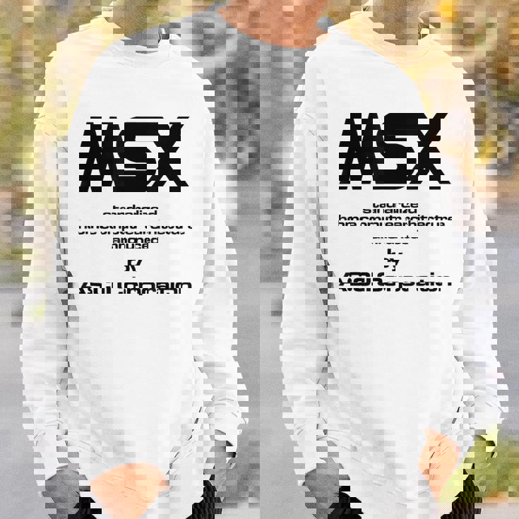Msx コンピューター スウェットシャツ 彼への贈り物