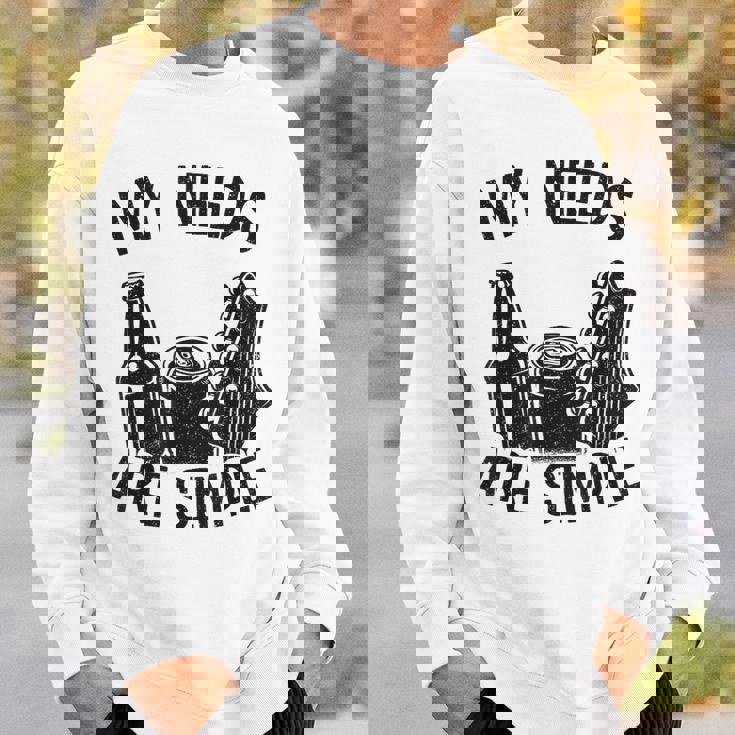 My Needs Areimple Guitars ビール愛好家 ギタリストギター スウェットシャツ 彼への贈り物