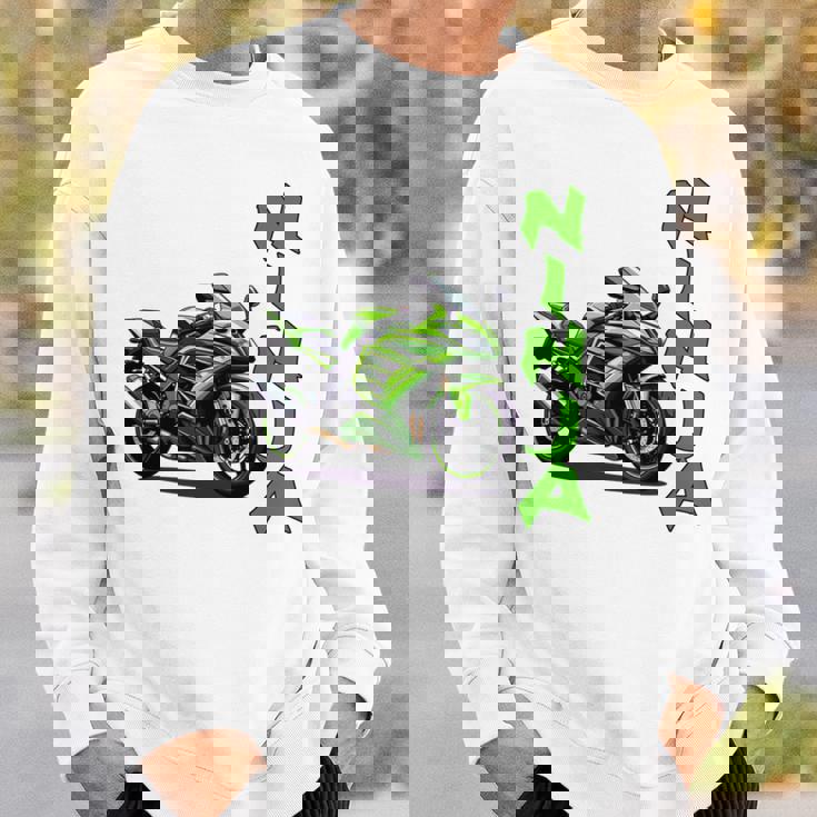 Ninjaオートバイスポーツバイク 長袖tシャツ スウェットシャツ 彼への贈り物